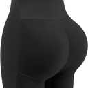 JOYSHAPER Womens Padded Underwear Butt Lifter Panties Shapewear Tummy Control High Waist Hip Pads Enhancer Shorts (Medium, Black - Padded (Upgrade))