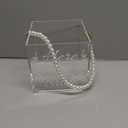 Clear Flower Girl Baskets for Wedding Acrylic Flower Basket With Pearl Handle Wedding Baskets for Flower Girls - Here Comes the Bride