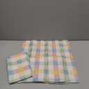 Easter Colourful Pillow Covers 18x18 Inch Set of 2, Colourful Buffalo Plaid Outdoor Decorative Throw Pillowcase Modern Family Cushion Cover for Sofa Couch Farmhouse Living Room Bed Decor