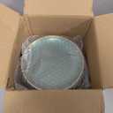DaYammi 240Pcs Green Plastic Plates Including 120Pcs Dessert Plates and 120Pcs Gold Forks,Hammered Party Plate,Green Gold Appetizer plates Heavy duty Disposable Plastic Plate for Party Birthday Dinner
