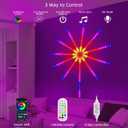 Smart Fireworks LED Lights, USB Powered ICRGB Dreamy Color LED Lights, Color Changing LED Ribbon for Room and Christmas Party Decoration