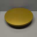 Wenqik 14 Inch Metal Gold Cake Stand with Cake Knife and Spatula, Round Dessert Table Display Stand Metal Dessert Tray Serving Platter for Party, Wedding, Birthday, Baby Shower, Anniversary