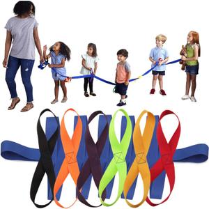 Lainrrew Walking Rope, Children Safety Walking Rope with 12 Colorful Handles Outdoor Safety Daycare Rope for Preschool Daycare Kindergarten School Kids Children (Blue)