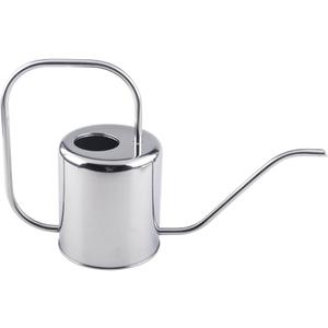 Fasmov 51 Oz Stainless Steel Watering Can Modern Style Watering Pot, Watering Can with Long Spout for Easy Pour, Water Outdoor Garden, Indoor Plant (Silver)