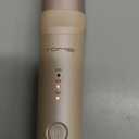 Mini Oval Curling Wand, 1.25 inch (32mm) No-Clamp Ceramic Wand-Style Curling Iron, 3 Temps 360/400/430F, 120240V Dual Voltage Travel Curler (Pink)