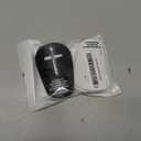 2 Pairs Mini Soccer Shin Guards Christian Faith 3.15 x 1.97 Inches Cross Small Shin Guards with Bible Verse Religious Soccer Football Pads for Kids Adult (Black,White)