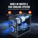VEVOR PCP Air Compressor, 4500PSI/30Mpa Portable PCP Airgun Compressor - Built-in Water and Fan Cooling System, Auto-Stop | DC12V/AC120V Paintball Tank Compressor for Air Rifle, Scuba Diving Bottle