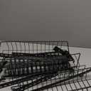 Delamu Adjustable Cabinet Door Organizer, 6-Tier Hanging Spice Rack Organizer, Metal Over the Door Pantry Organizer, Pantry Organizers and Storage Shelves for Kitchen Bathroom Laundry Room, Black