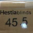 HESTIA No Drill Cordless Blackout Roller Shades Screwless Waterproof Shower Window Blinds, Auto-Retraction Easy Install Blind for Bathroom/Kitchen/Office/Exterior, White, 45.5" W x 54" H, 45"W x 72"H