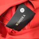 WOOSEA Women Sleeveless V Neck Split Evening Cocktail Long Dress, XL