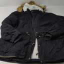 Soularge Women's Winter Plus Size Sherpa Lined Coats with Detachable Hood Black 3X
