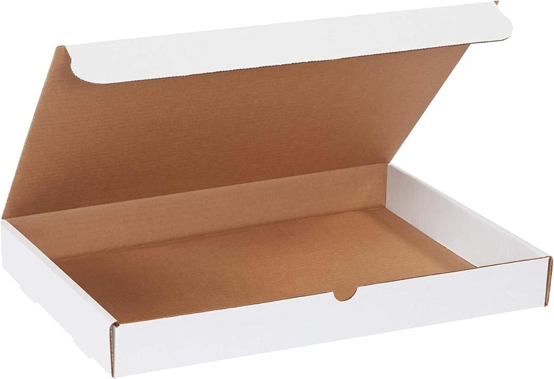 BOX USA Small Shipping Boxes 17.125"L x 11.125"W x 2"H, 50-Pack | Foldable Corrugated Cardboard Crush-Proof Box for Shipping, Packing, Moving and Storage