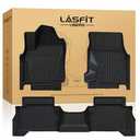 LASFIT Floor Mats for Toyota Tacoma 2024 2025 2026 Double Cab Auto Tran (Not fit Hybrid) All Weather Floor Liner for Tacoma TRD/SR/SR5/limited TPE Custom Fit Car Mats Front&Rear 2 Row Mats