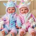 BABESIDE Baby Dolls Twins - 17'' Cute Soft Body Realistic Newborn Twin Dolls Real Life Baby Girl and Boy with Accessories Kids Age 3+ Year Old Gifts, Pretend Play, Collection (Yellow & Blue)