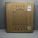 Extra Wide Baby Gate with Door Pressure Mounted 57.48-62.20 Inch,Child Baby Gates for Doorways No Drilling,Walk Through Dog Gate Indoor for The House Kitchen Stairs,White