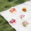 100 Pack Clear Clamshell Food Containers, Disposable Plastic Hinged Clamshell Take Out Container with Lids, To Go Food Containers for Dessert, Hamburger, Cakes Slice, Cookies, Salads, Snacksetc