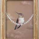 SIKOO 2.5x3.5 Vintage Picture Frames, Small Picture Frame, Wallet Size, Ornate Picture Frames, Mini Photo Frame, Table Top Display and Wall Mount, Antique Home Decor, Bronze