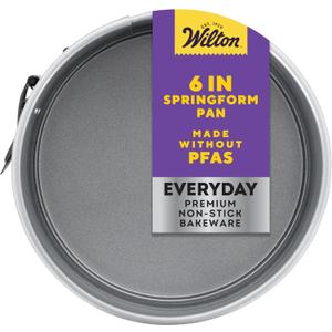 Wilton Everyday Non Stick Springform Pan for Cheesecakes and Tarts, Made without PFAs, 6 Inch