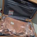 LARVENDER Luggage Sets 3 Piece, Hardside PP Carry On Suitcase with 360 Spinner Wheels TSA Lock Luggage Sets for Women, Mocha