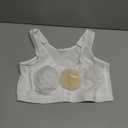 J-pone Front Closure Bras for Women No Underwire Full Support Posture Corrector Bra Full Coverage Adjustable Bra with Nipple Covers(1 Missing), White L