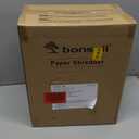 Bonsaii 12-Sheet Cross Cut Paper Shredder, 5.5 Gal Home Office Heavy Duty Shredder for Paper, Credit Card, Mail, Staples, with Transparent Window, High Security Level P-4 (C275-A)