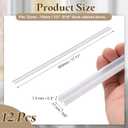 Uxcell 12Pcs Cabinet Door Protector, 18" x 5/8" PVC Edge Guard Slip-on Drawer Edge Protector for 1/2"- 9/16" Thick Kitchen Cabinets Door, White