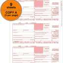 1099 NEC Forms 2025 with Envelopes,4 Part Tax Forms Kit,25 Vendor Kit of Laser Forms Compatible with QuickBooks and Accounting Software