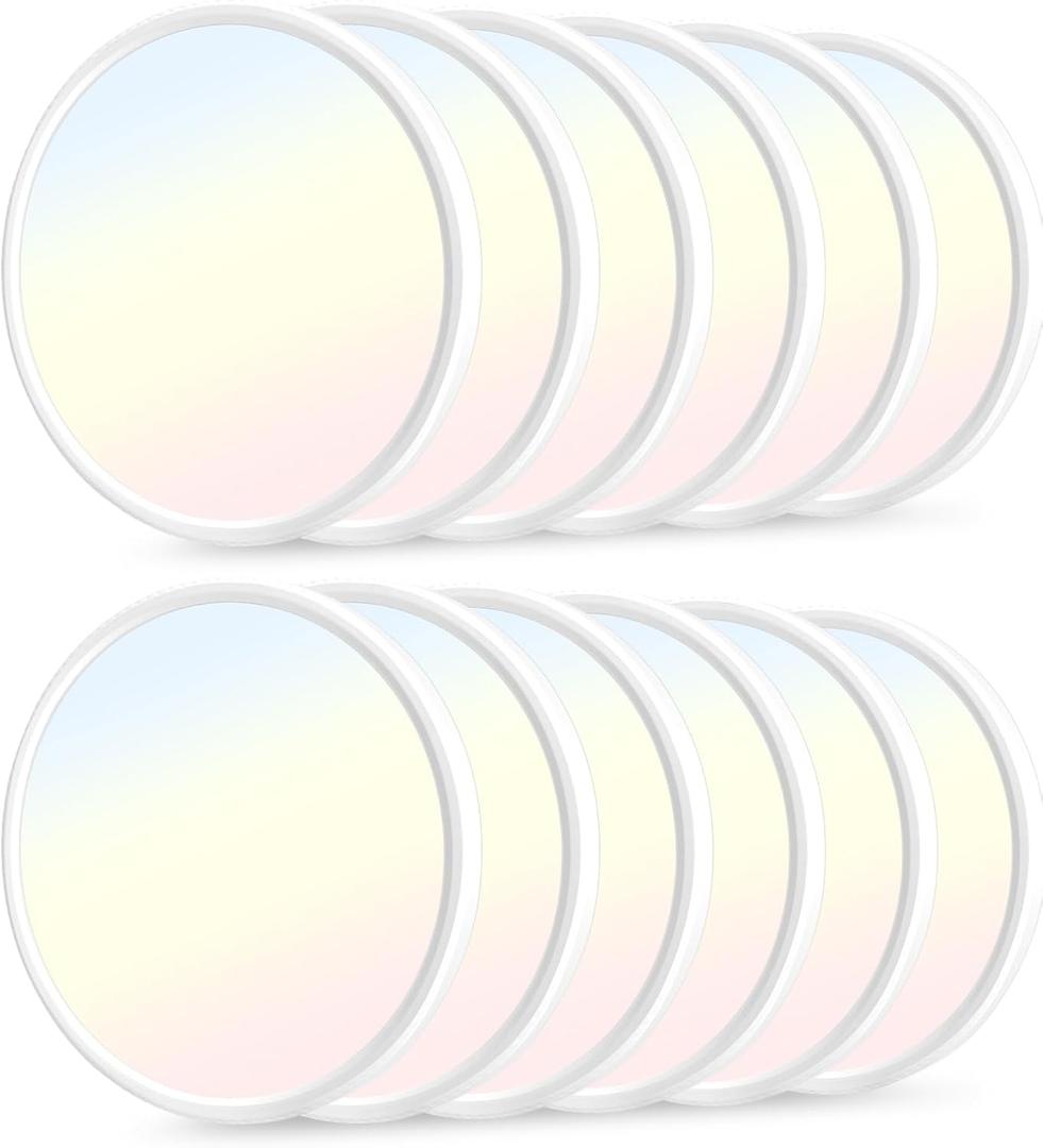 hunhun 12 Pack 3200lm LED Flush Mount Ceiling Light 28W 12 Inch 5CCT Adjustable Super Slim 0.87 inch led Ceiling Light Fixture Round Ceiling Lamp for Bedroom Living Room Kitchen Laundry White 