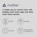 GE Cync Smart LED Light Bulbs, Color Changing Decorative Light Bulbs, Indoor WiFi Lights, Matter Compatible, Compatible with Alexa and Google Home, Medium Base (3 Pack)