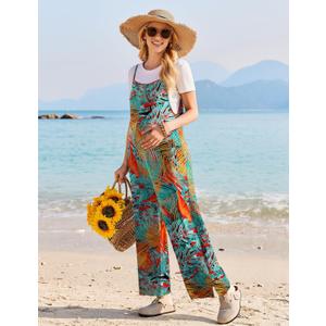 Women's Jumpsuits Ekouaer Women's Sleeveless Jumpsuit  S