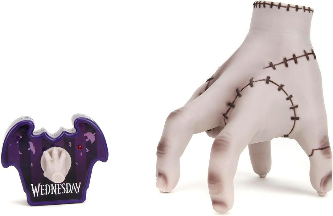 Jada Toys  Wednesday Addams Thing RC  Life-Size Remote Control Partner  Realistic Design, USB Charging, Toy for Adults and Kids