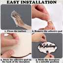 3Pcs No Soliciting Sign for Front Door, Wooden and Metal House Funny Humorous Do Not Knock or Ring Doorbell Sign