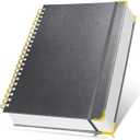 Hardcover Spiral Notebook Journal 8.5 x 11,300 Pages College Ruled Notebook, Lined Thick Journals for Women Men,A4 Thick Spiral Journal for Writing,110GSM Paper, Spiral Notebooks for Work School Black