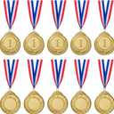 Abaokai 48 Pieces Gold Award Medals - Winner Medals Gold Prizes for Sports, Competitions, Party, Spelling Bees, Olympic Style, 2 Inches