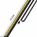 24 Outlet Long Power Strip,Heavy Duty Metal Socket Power Strip,Aluminum with 15-Foot Extension Power Cord,ETL Certified for Home, Office, Garage and Workshop Black and Yellow