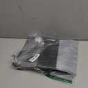 SHACOS Placemats with Table Runner Set of 7 Woven Vinyl Table Mats and Runner for Dining Table Heat Resistant, Ombre Black Gray