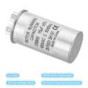 PATIKIL 15uF 5% 15MDF 450V AC Fan Start Capacitor, CBB65 Circular Run Capacitor for AC Motor Run Air Conditioner Cool Heat Pump Condenser Straight