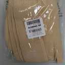 Amazon Basic Care Medical Compression Stockings, 20-30 mmHg Support, Women & Men Thigh Length Hose, Open Toe, Beige, Medium (Previously NuVein)