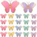 Wettarn 20 Pcs Butterfly Centerpieces for Tables Butterfly Party Decorations 3D Golden Butterfly Table Toppers Centerpiece for Girl Party Birthday Baby Shower (Mix Color,12 x 9 In,10 x 7 In)