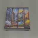 PICKFORU Season 1000 Piece Puzzle for Adults, A Year in a View Jigsaw Puzzles, Nature Art Mountain Scenery Puzzle as Wall Decor