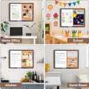 maxtek Combination White Board & Bulletin Cork Board 24 x 18 Whiteboard Magnetic, Combo Dry Erase Board with Black Aluminum Frame, 2' x 1.5' Hanging Message Board Wall Mounted for Homeschool Office