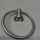FORIOUS Towel Ring, SUS304 Stainless Steel Modern Hand Towel Holder Rack Hanger Round for Bathroom Wall Mounted, Ideal for Bath, Kitchen, RV (2 Pack, Brushed Nickel)