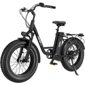 Hiboy Electric Bike for Adults with 960W Peak Motor, 25mph Maximum Speed, 48V Removable Battery, 20" Electric Bicycle with Shimano 7-Speed and Front Suspension (Black)