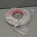 Silicone D-Shaped Weather Stripping Door Seal, 23FT Self Adhesive Door Insulation Strip, Fits Gaps up 1/8" to 1/4", for Door Frame & Window Seal (White, 3/8" W  1/4" T)