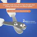 3 x Cat Nail Clippers with Circular Cut Hole -Avoid Over Cutting Pet Nail Clippers -Sharp Angled Blade Professional paw Trimmer Set for Novice pet Families (Pink)