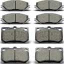 Front Rear Ceramic Brake Pads 8 Pieces Set fit for 2006-2013 LEXUS IS250