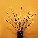 MENCH Branch Lights,3 Pcs Twig Light USB&Battery Powered for Indoor, Light Up Decorations for Halloween Day and Christmas,Batteries Included,Warm White