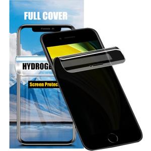 LOOKSEVEN 2 Pack Privacy Hydrogel Film For iPhone 14 Pro Max Soft TPU Screen Protector, High Sensitivity Protective Film (Not Tempered Film)