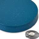 Sensi Temp Electric Stove Burner Covers - Protect Stovetop - Set of 4, 10 and 8 inches Blue Grain Electric Stove Covers