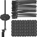 FUTRPOW Solar Panel Bird Guard Fastener Clips, 50 Sets Critter Guard Clips, Premium Nylon Solar Panel Guard Clips for Attaching Wire Mesh to Solar Panels, Critter Guard Clips for Bird Pigeon Fence